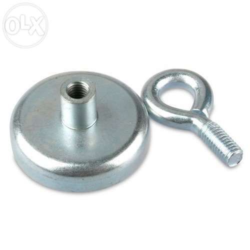 Magnet neodim oala D 48 mm carlig inelar fishing pescuit