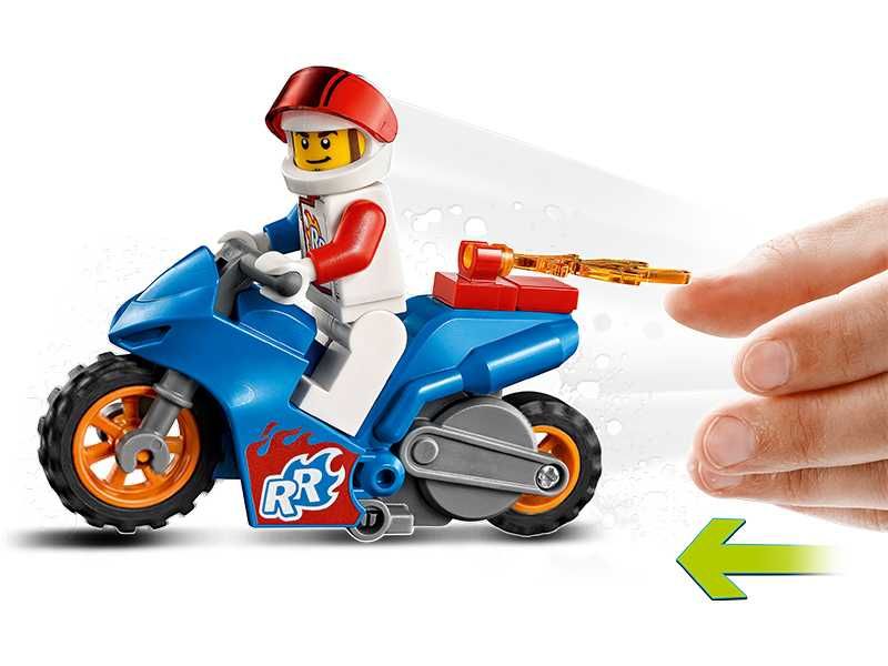 НОВИ! LEGO® City Stunt 60298 Каскадьорски мотоциклет ракета