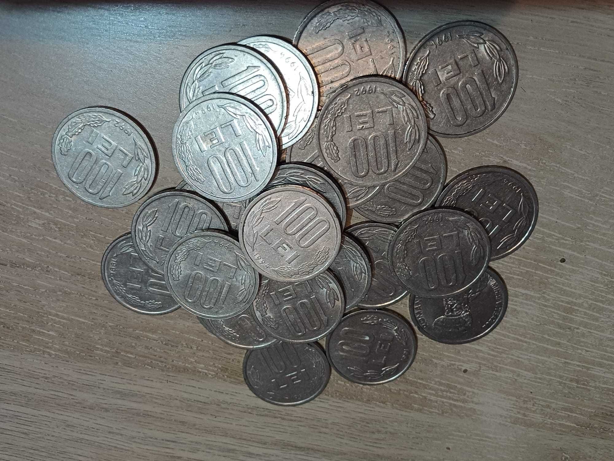 Monede vechi  500 lei, 100 lei, 10 lei, 5 lei, 3 lei, 1 leu, etc