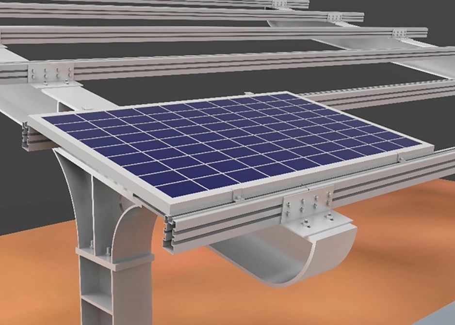 Carport din structura metalica pentru parcari autoturisme