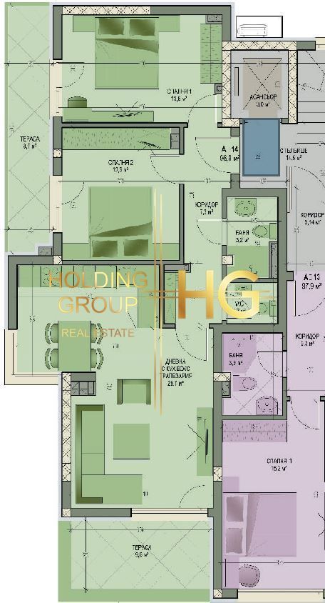 Продава се Тристаен апартамент в Варна, Бриз - 117 кв.м за 1838 €/кв.м - Снимка #1