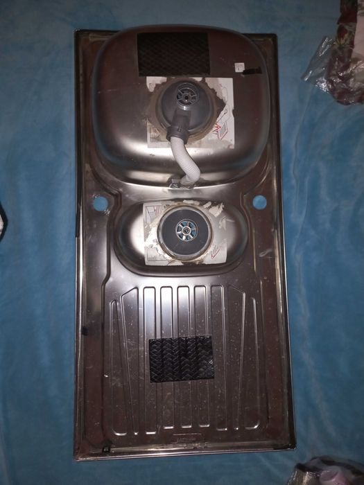 Chiuveta bucatarie, inox, compartiment dublu pt clatire,noua,Anglia