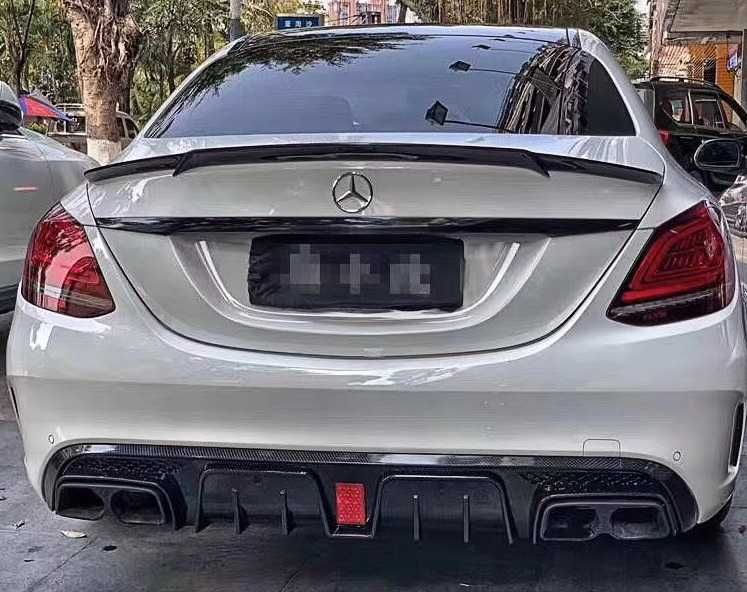 BRABUS Mercedes W205 Дифузьор + Накрайници C-CLASS 2015-2018