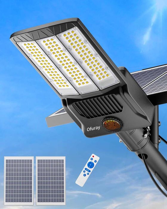 Ofuray Of-10000W соларна улична лампа с дистанционно, 6500К, IP67