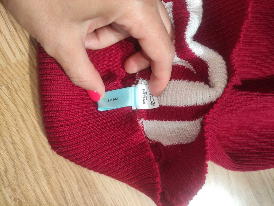 Pulover fete lana merinos 122-128