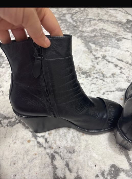 Ghete dama piele cu platforma