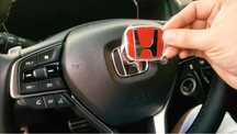 Emblema / sigla / logo autoadeziva volan Honda(Civic,Accord, CRV etc.)
