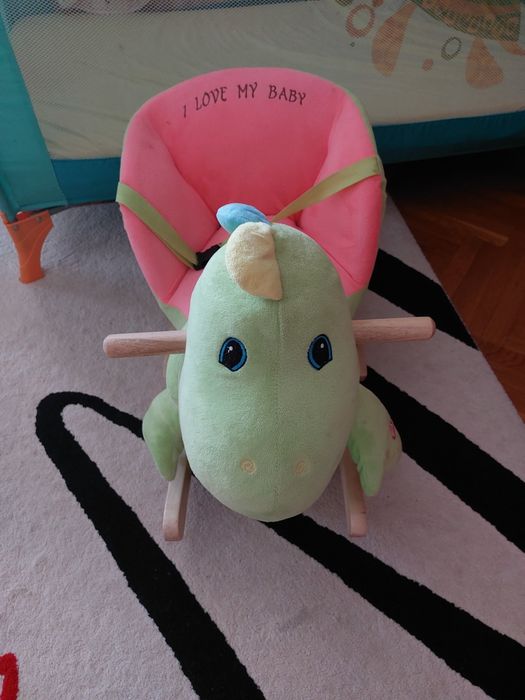 Balansoar copii dinozaur cu sunete