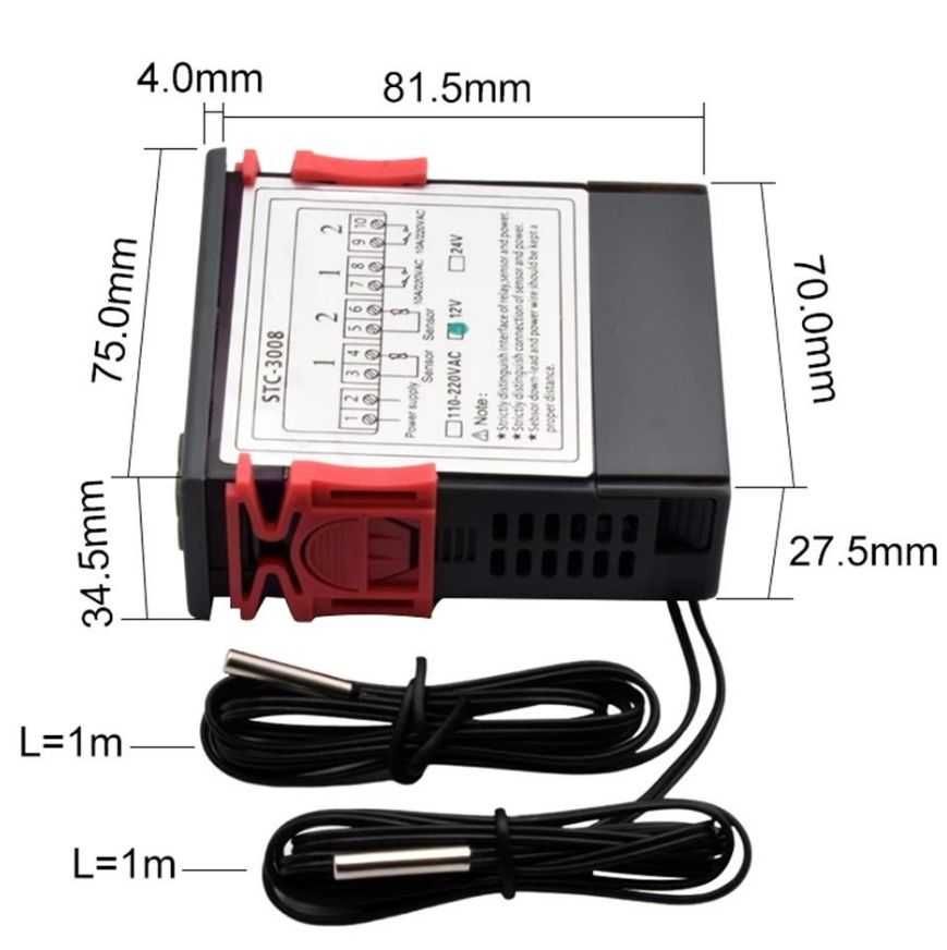 Termostat controler temperatura dublu dual control termoregulator 220V