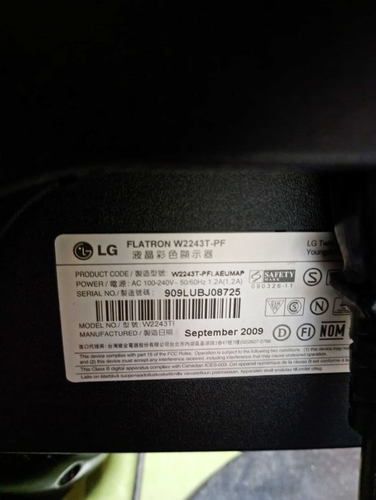 LG flatiron 22EN43T-B