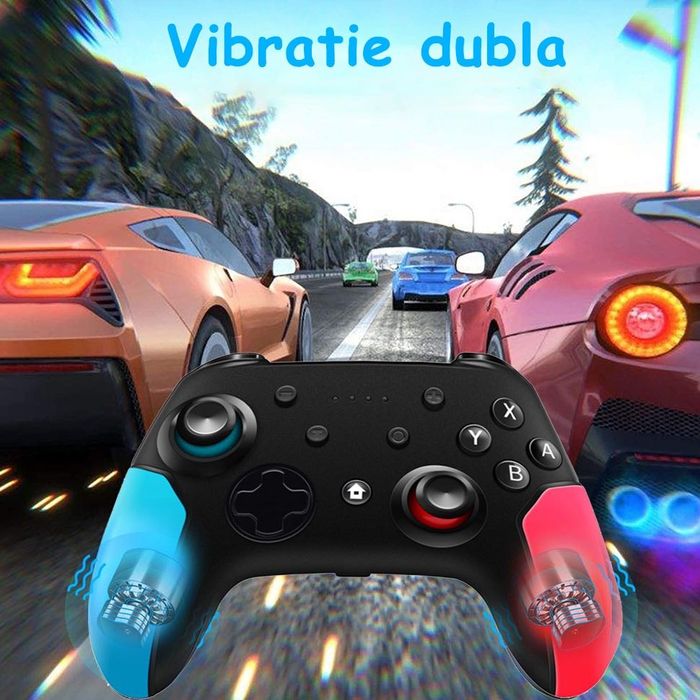 Gamepad wireless, Sundiguer®, Bluetooth, Wireless, PC/switch, Negru