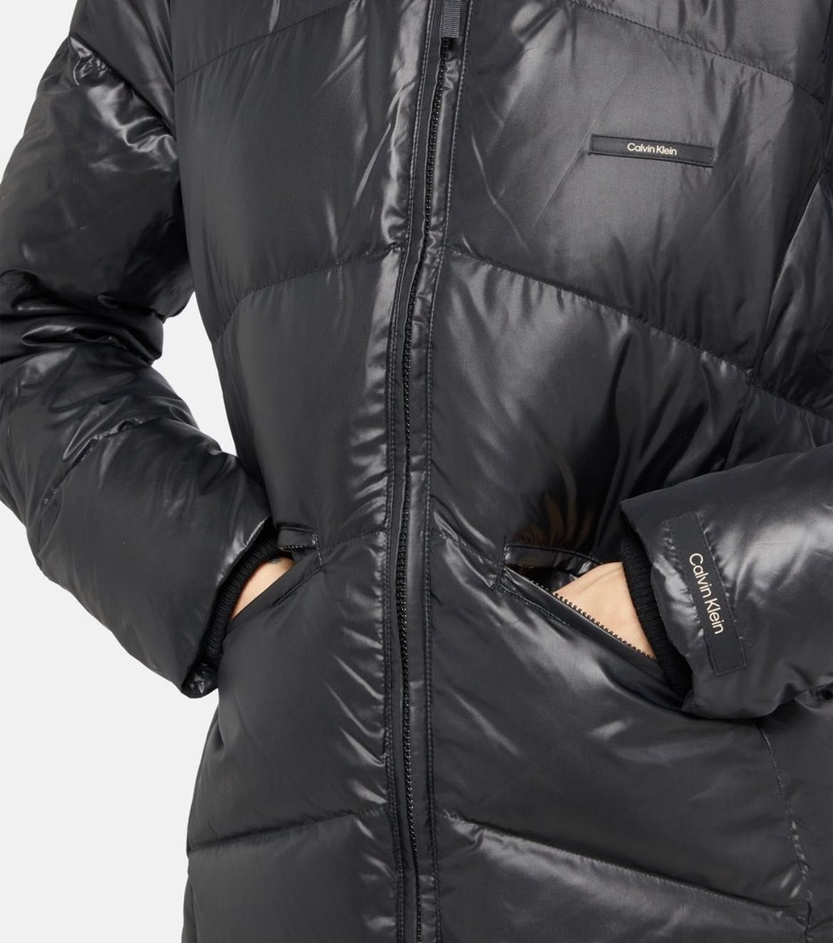 Ново зимно яке черно Calvin Klein