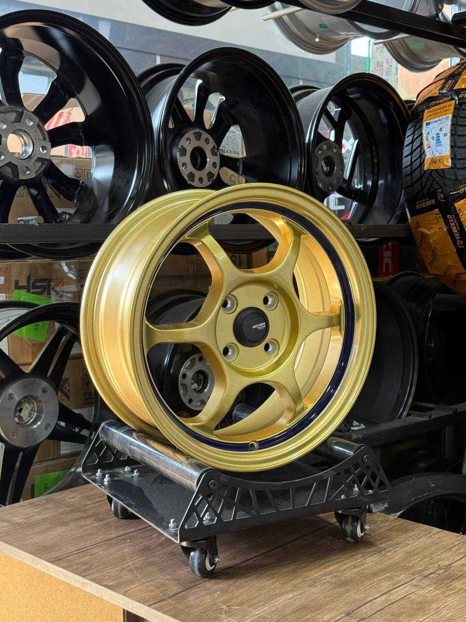 ASAMAN  JDM RAYS ADVAN 15R 6.5J 7J 4/100 5/114 SAKA Diskalar