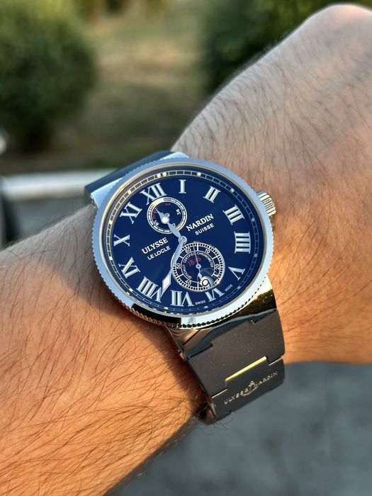 Ulysse Nardin Marine Blue Dial rubber