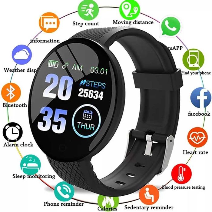 3 броя нови Смарт часовници smart watch - D20Pro, D18 и D13