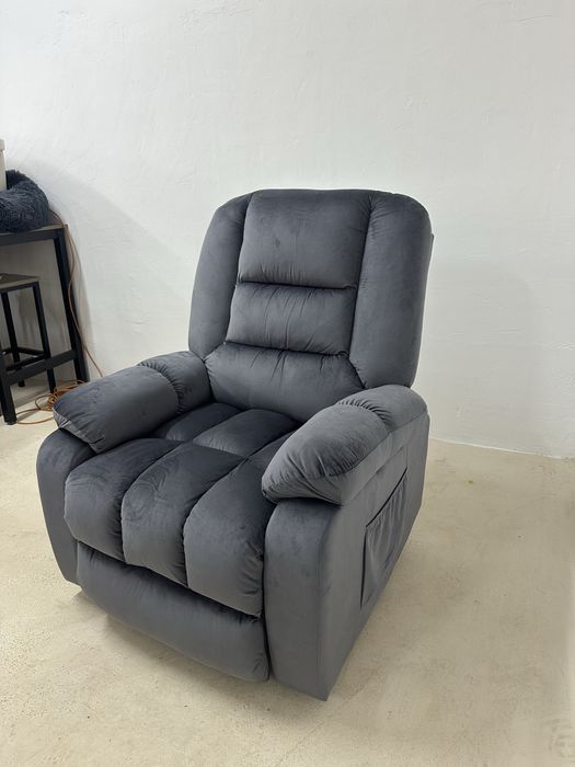 Масажно кресло HOMCOM, повдигаш механизъм, 8 точки за масаж, отопление