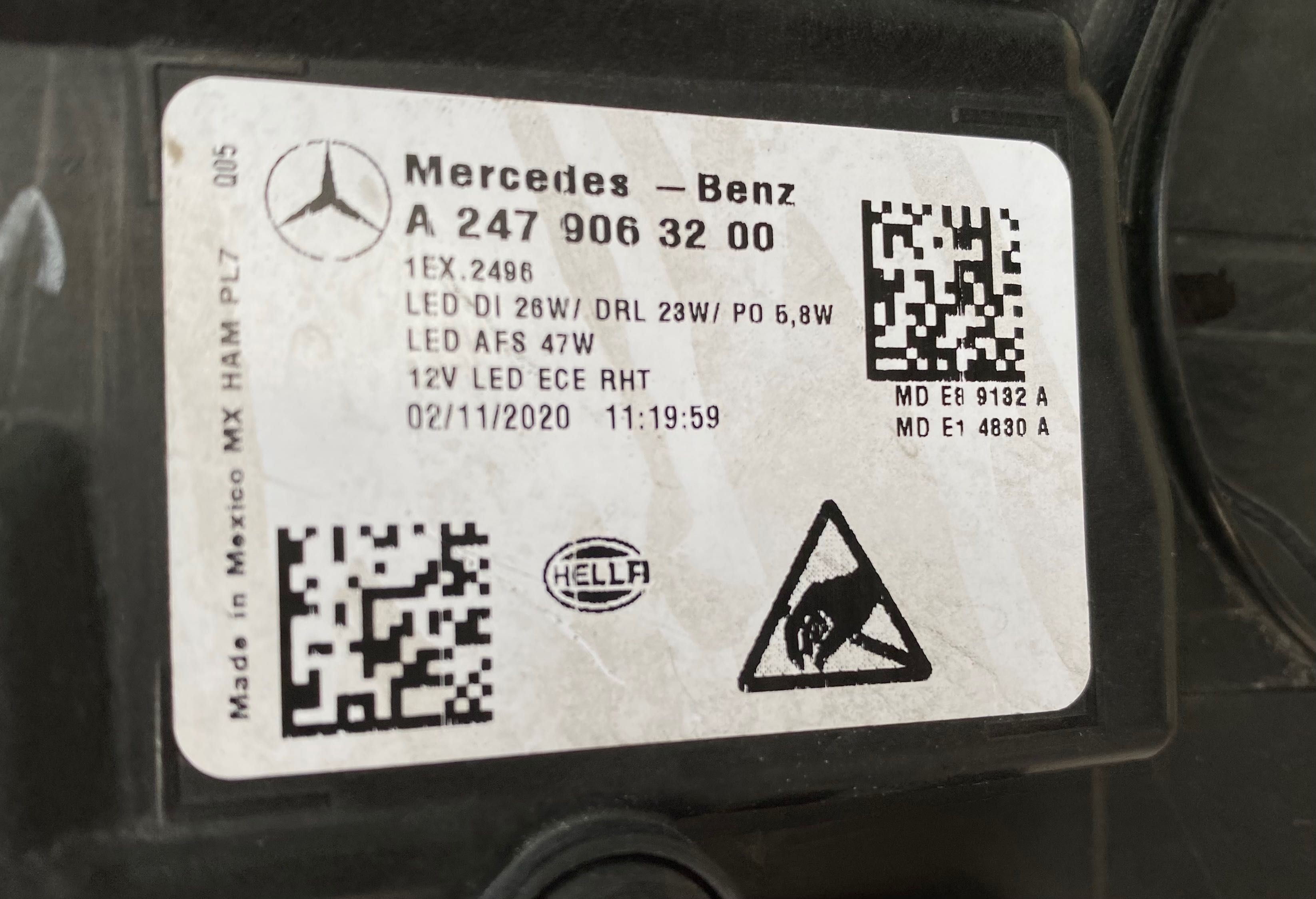 Фарове far Led фар за Мерцедес ГЛБ A247 Mercedes GLB W247