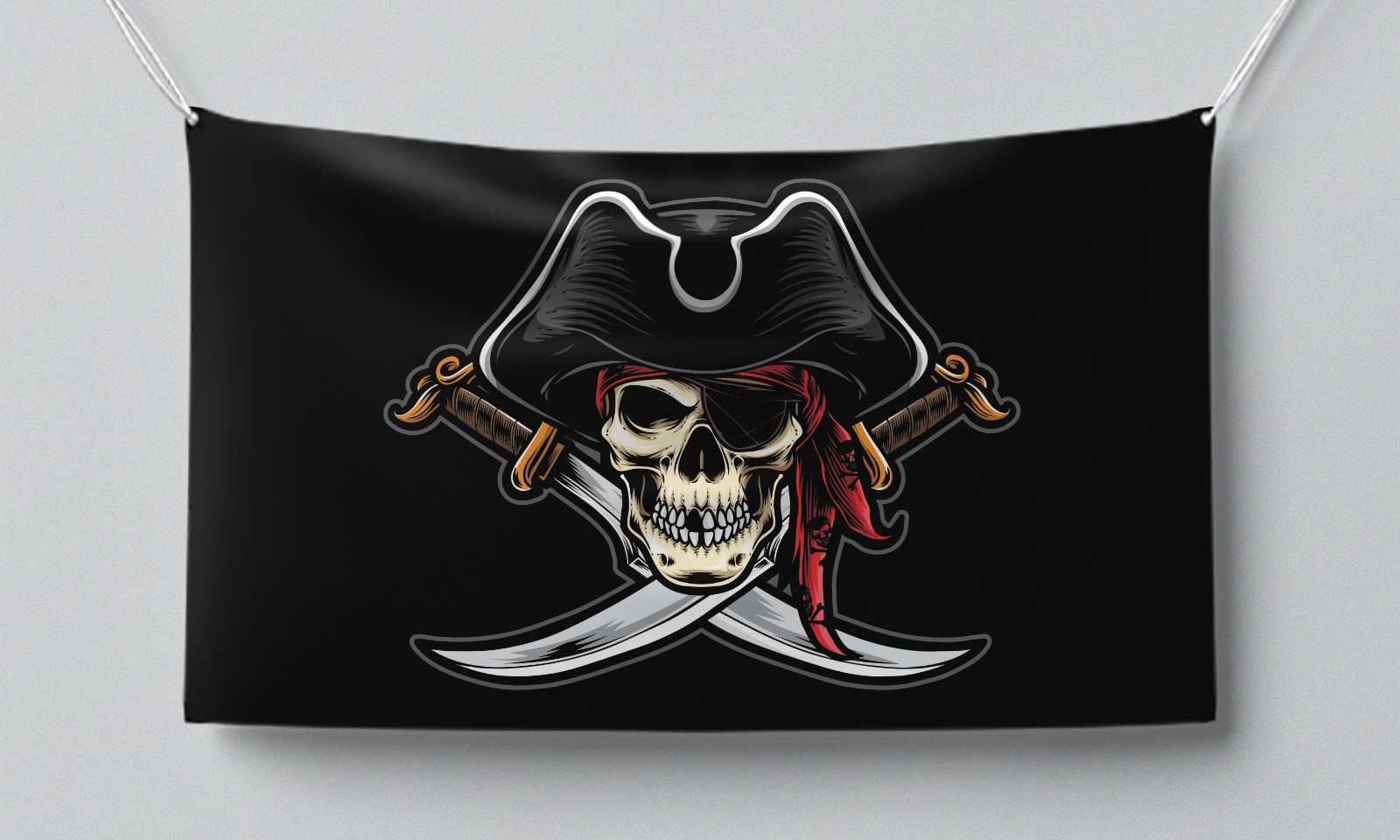 Пиратско знаме 120х70 см - различни дизайни и размери