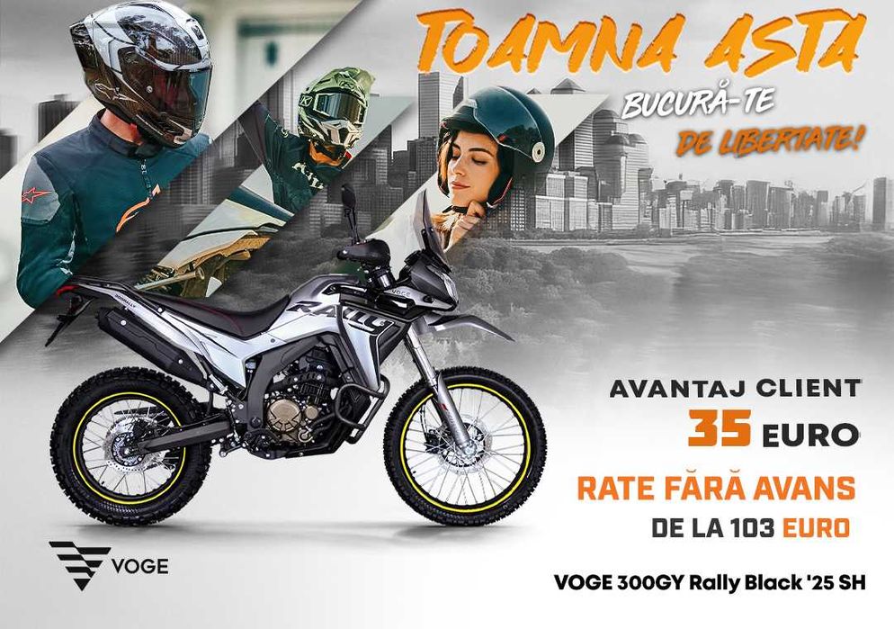 Motocicleta VOGE 300GY Rally Black '25 SH