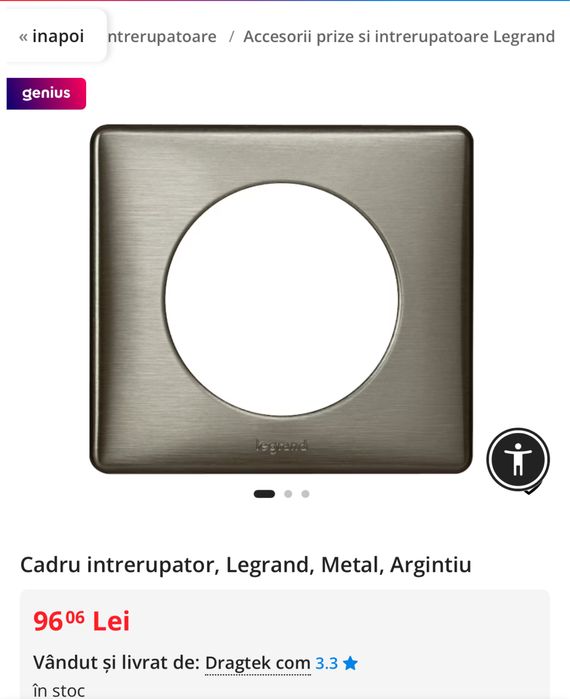 Cadru pentru intrerupator