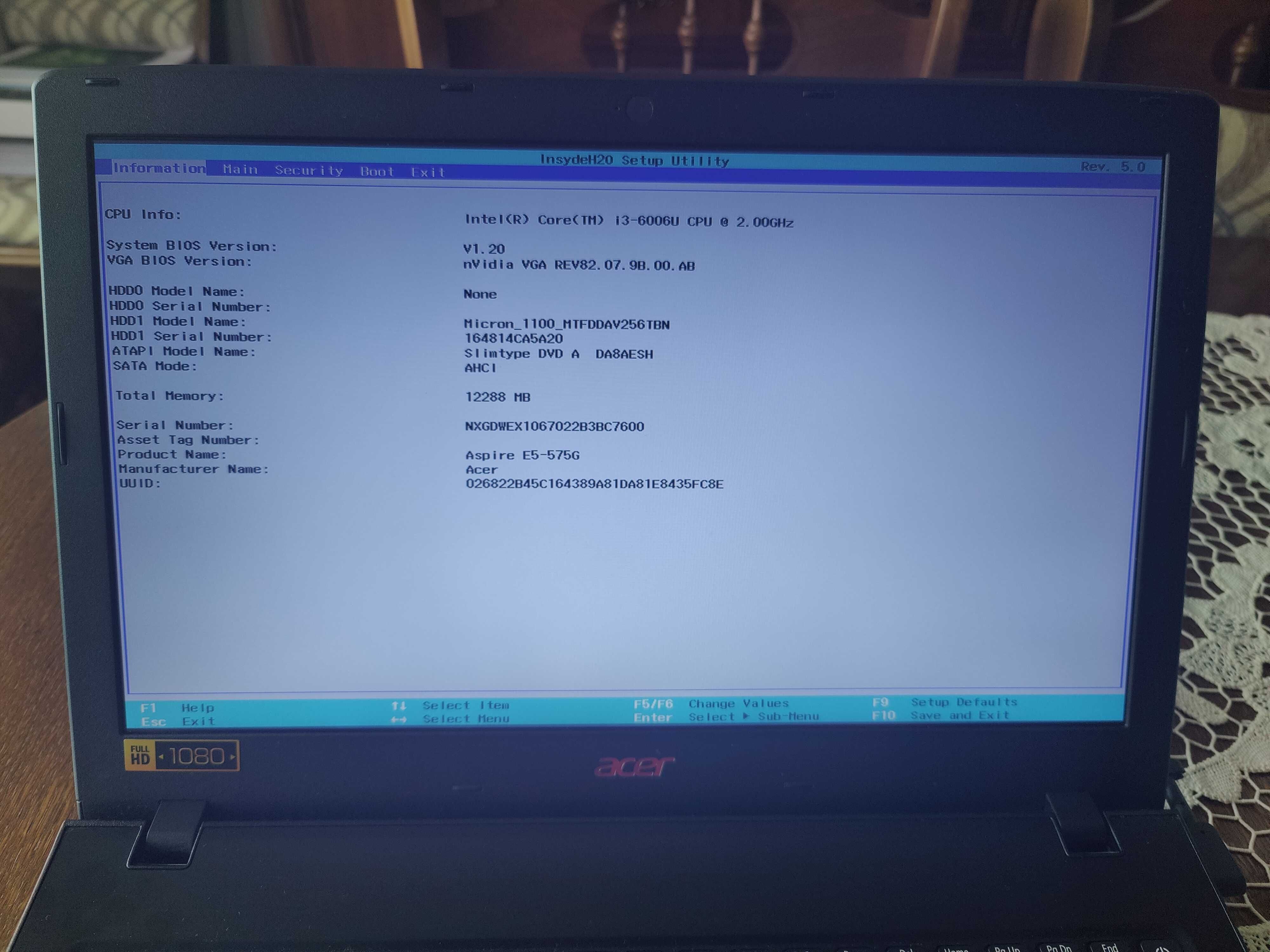 Laptop ACER Aspire E5-575G-388B