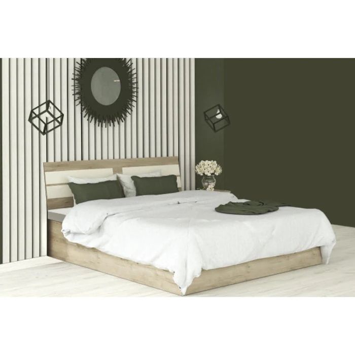 Pat 160x200 cu saltea spuma memorie