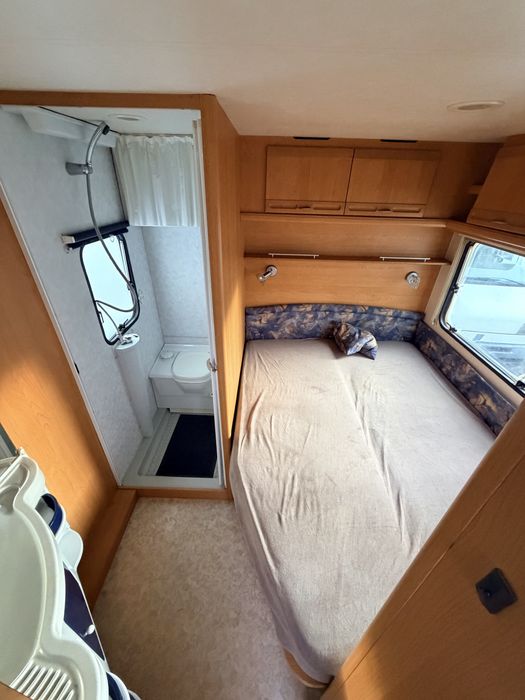 Rulota Adria Unica 502UP,2001,4 pers,fransbed,baie,dus,wc fix