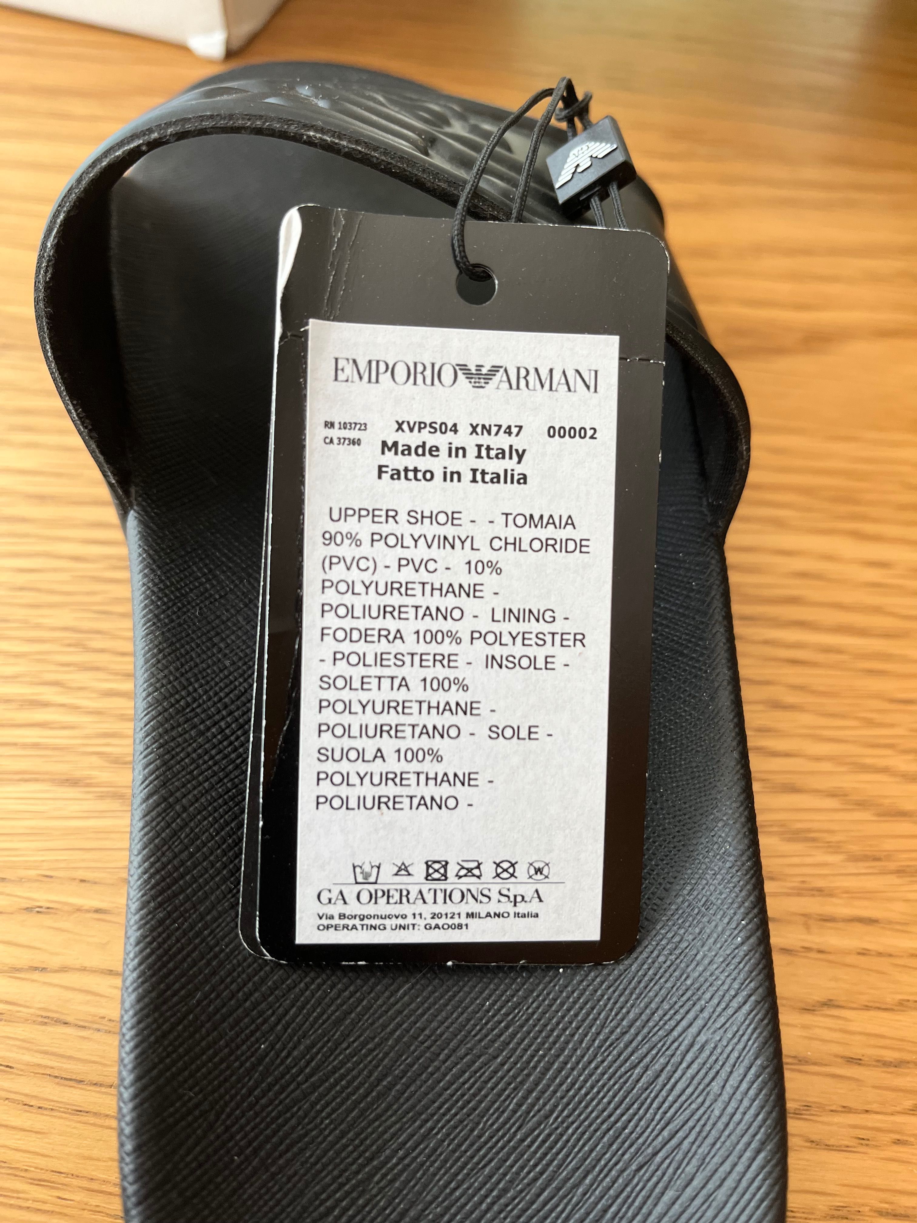 Emporio Armani чехли джапанки номер 36, нови