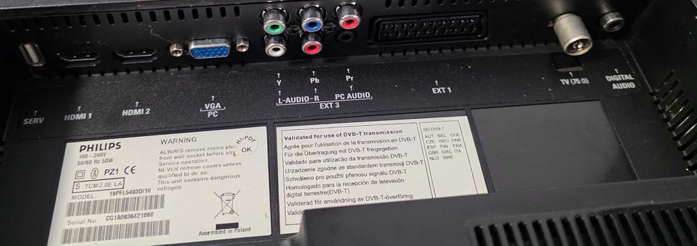 Televizor Philips 19PFL5403D - 19 inch/48 cm - impecabil