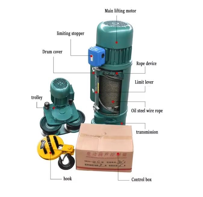 Тельфер электрическая, лебедка, таль, телфер