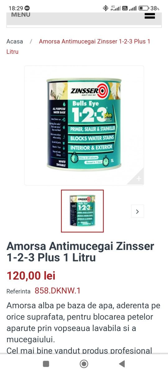 Amorsa,anti mucegai, anti egrasie anti pete.