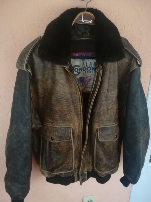 Geaca piele Aviator L Alan Gordon