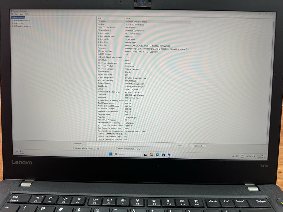 Laptop Contabilitate Diagnoza Auto Lenovo ThinkPad T470, i7-6600u