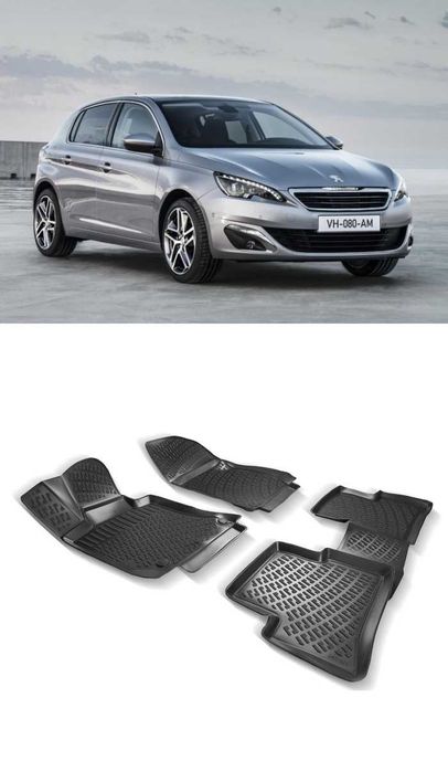 Гумени стелки RizLine съвместими с Peugeot 308 II хечбек 2013-
