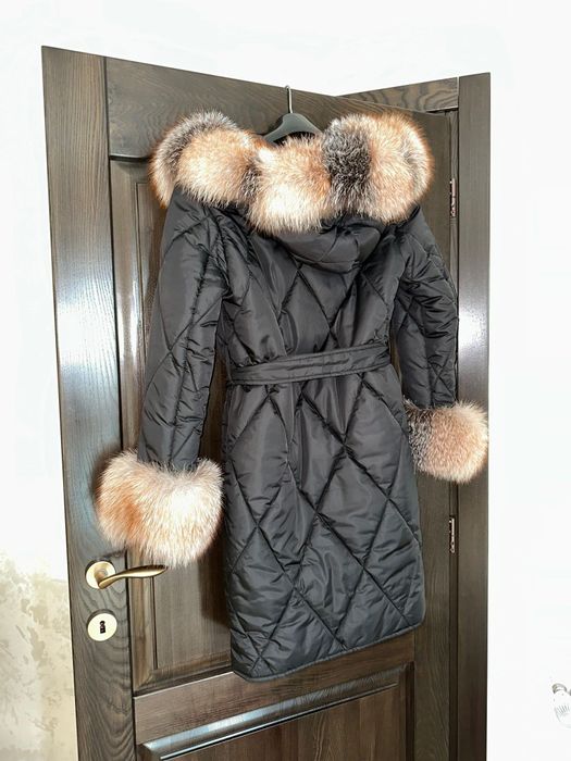 Geaca parka cu blana naturala de vulpe