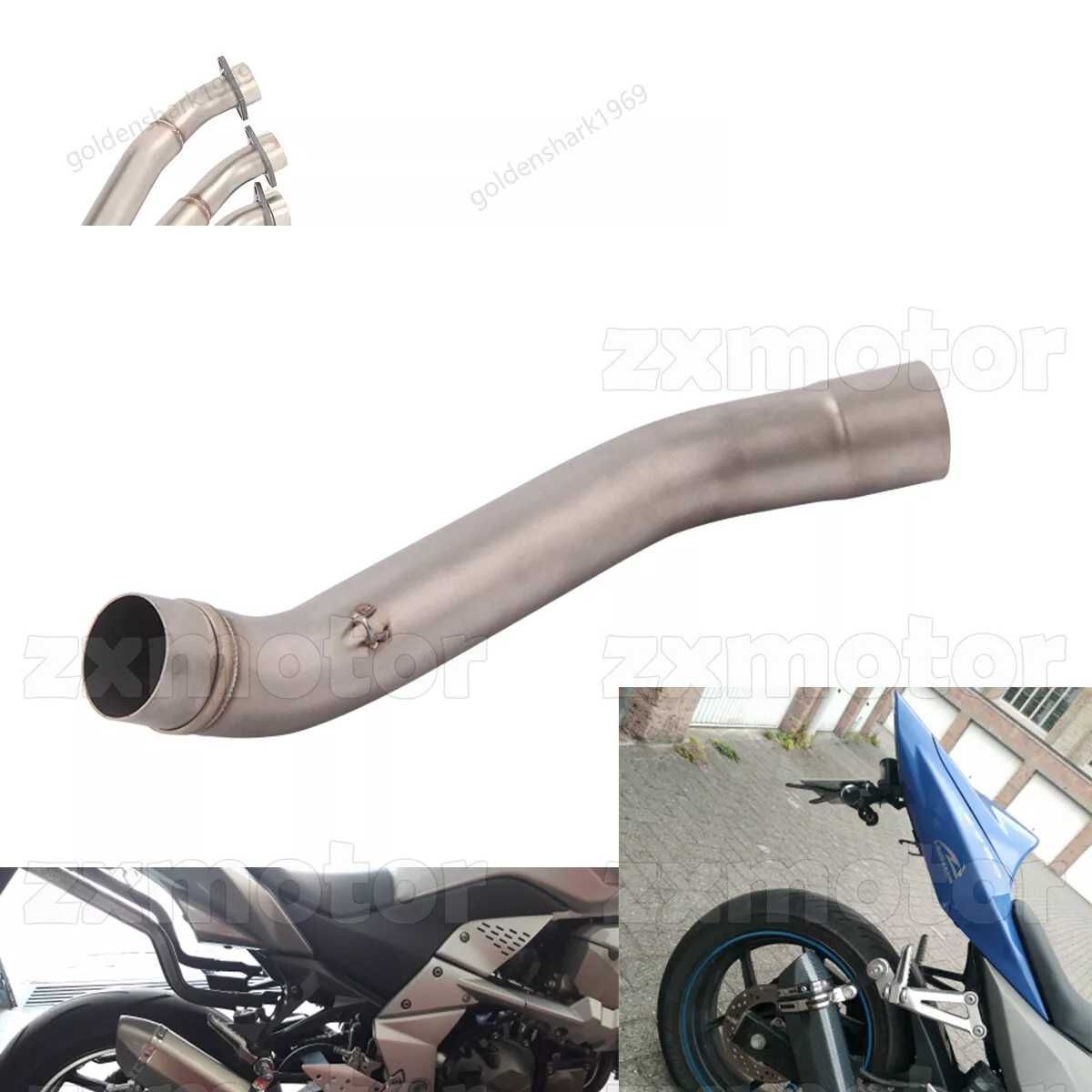 Генерация средна тръба за Kawasaki Z750 2007 до2013 неръждаема стомана
