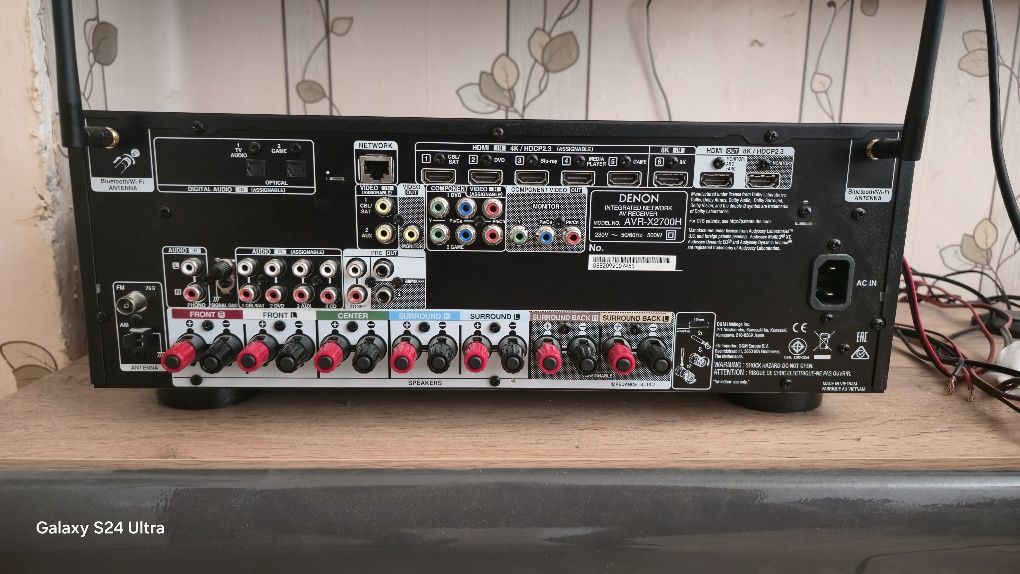 Продавам ресийвър и субуфер Denon AVR-X2700H  Jamo C 912
