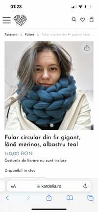 Fular circular lana merinos