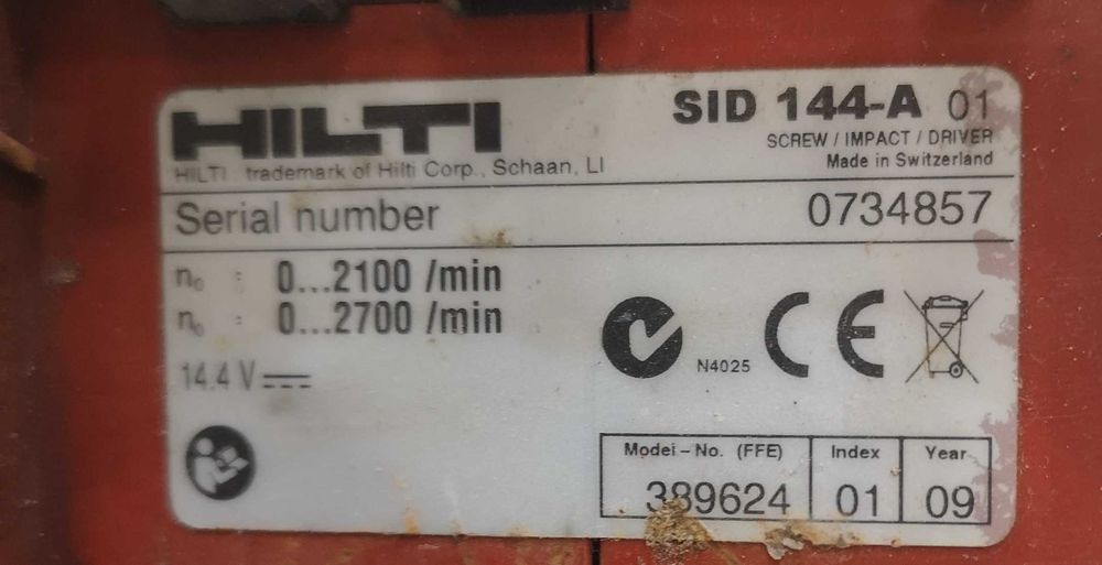 Импактор - Hilti 14.4V