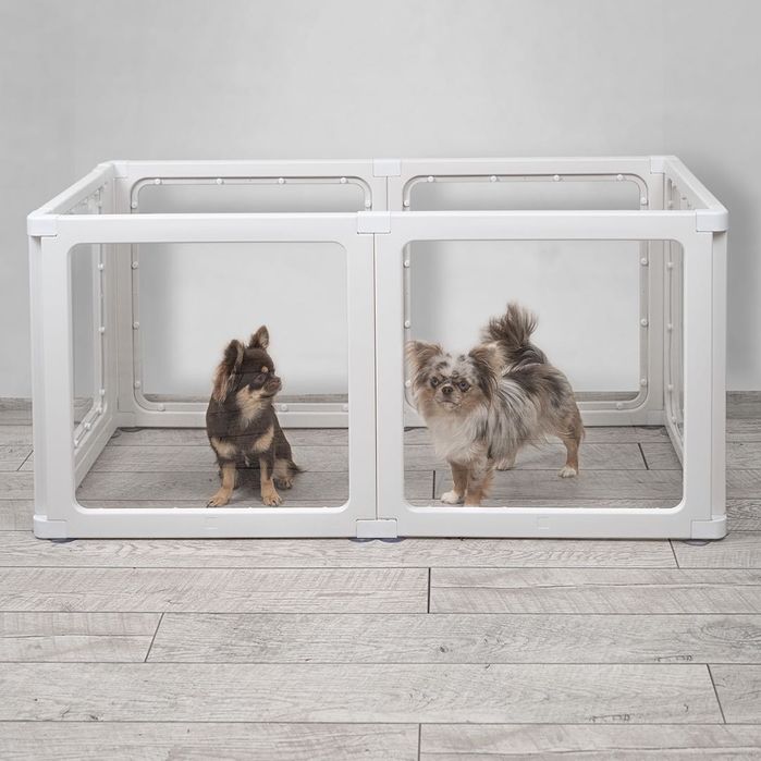 Промо!!! PawZone прозрачна модулна ограда за домашни любимци