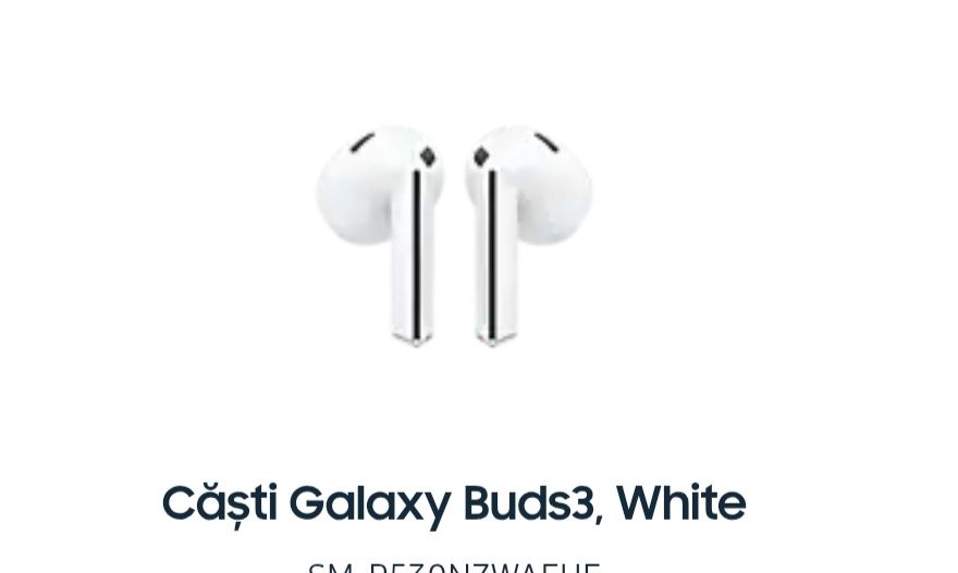 Vând casti Samsung Galaxy Buds3 alb sigilate original