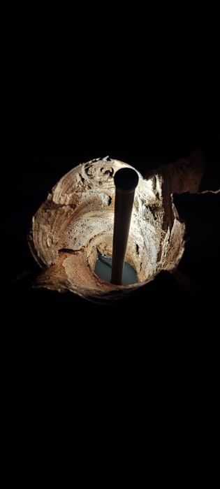 Дървена лед лампа / ръчна изработка /