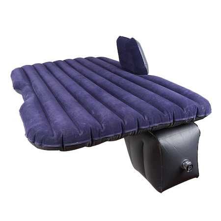 Saltea gonflabila auto cu perne pentru bancheta masina, pompa inclusa