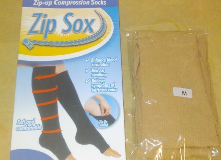 Антиварикозные гольфы Zip Sox Бежовый