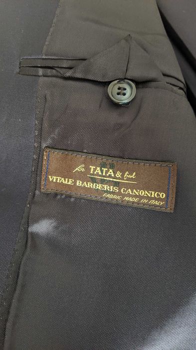 Costum elegant bleumarin, 100% lana, Marime: S / EU 44-46