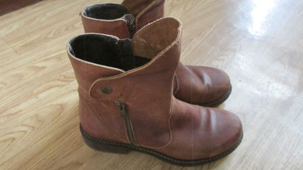 MANAS     Оригинални , Яки , Кожени  Ботуши  - Дамски   №   36