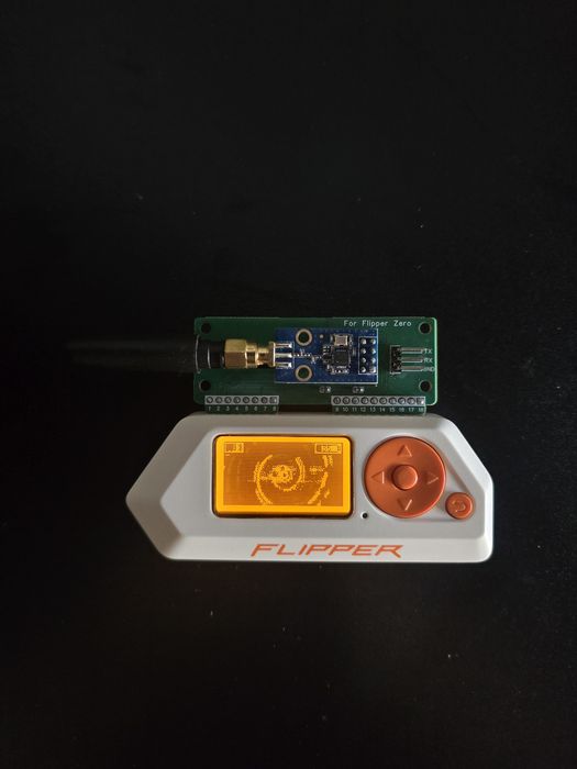 Flipper Zero с антена CC1101