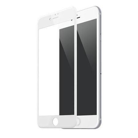 Folie de sticla Apple iPhone 8, margini colorate Alb