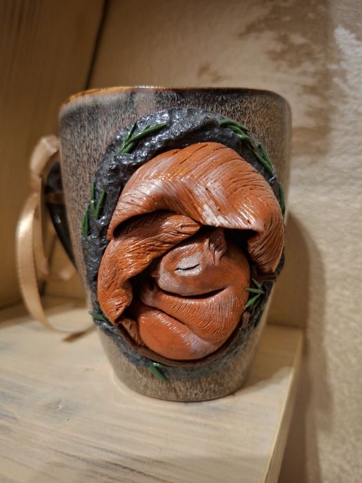 Ръчно декорирани чаши с полимерна глина