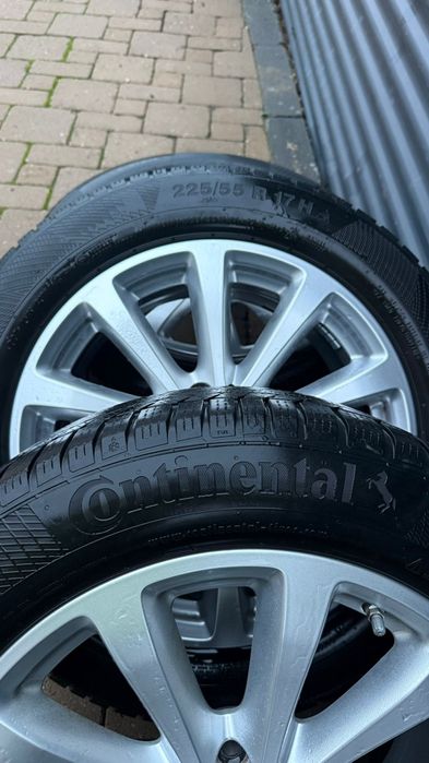 Jante Mercedes-Benz cu cauciucuri continental 225/55/17 de iarna
